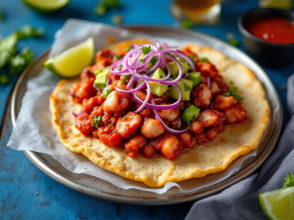 Tostada de pulpo